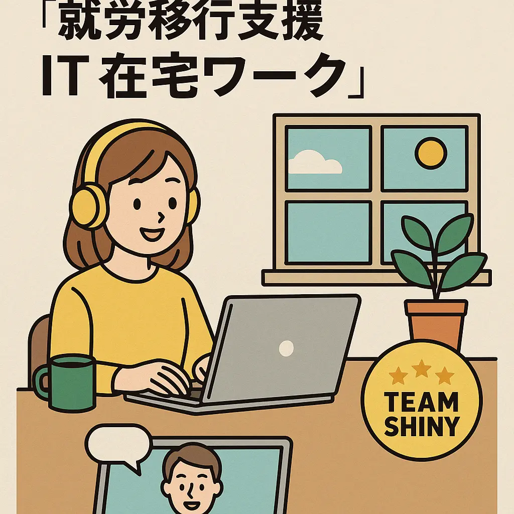 事業所選び:「チームシャイニー」に見る「就労移行支援 IT 在宅ワーク」