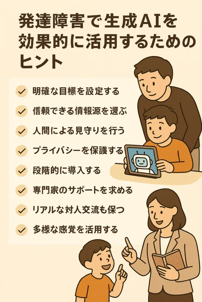 発達障害で生成AIを効果的に活用するためのヒント