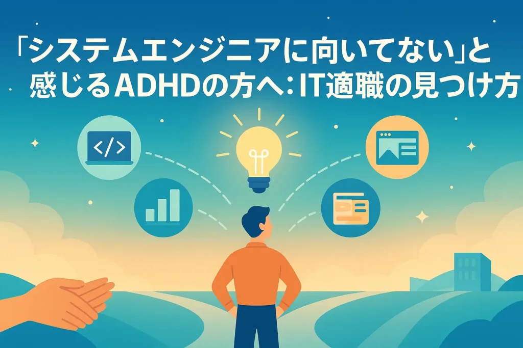 「システムエンジニアに向いてない」と感じるADHDの方へ：IT適職の見つけ方
