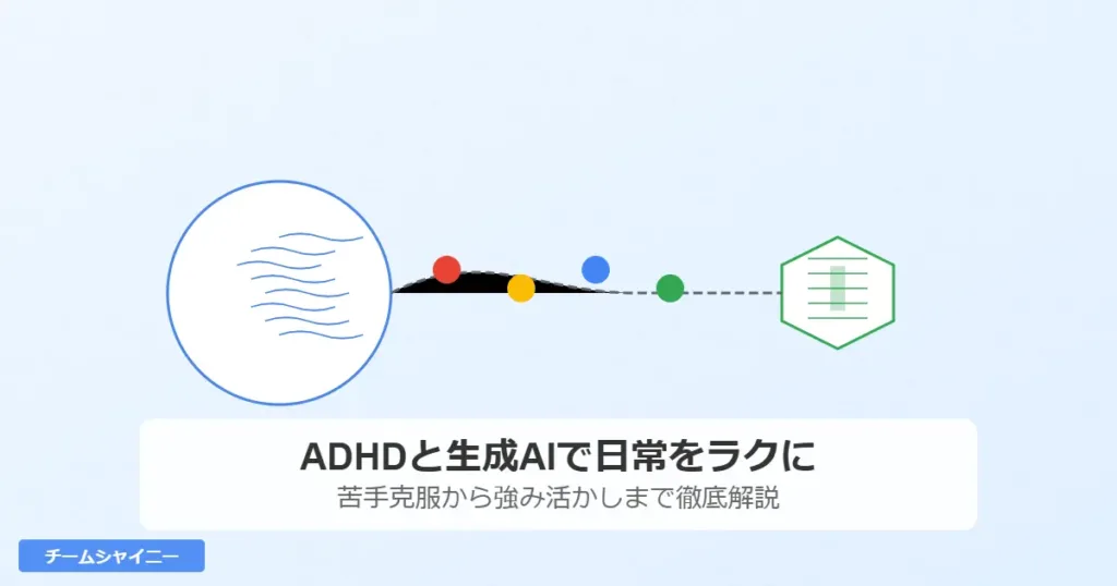 ADHDと生成AIで日常をラクに：苦手克服から強み活かしまで徹底解説