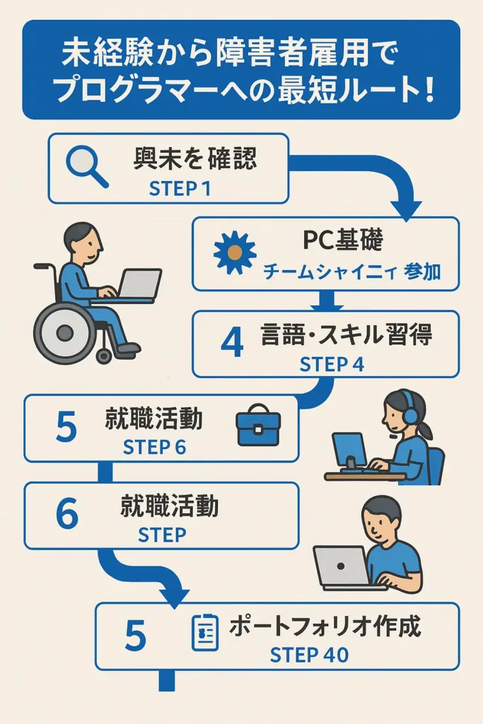 未経験からプロへ導く!チームシャイニーの個別サポートと実践的カリキュラム(障害者雇用でプログラマーへ)
