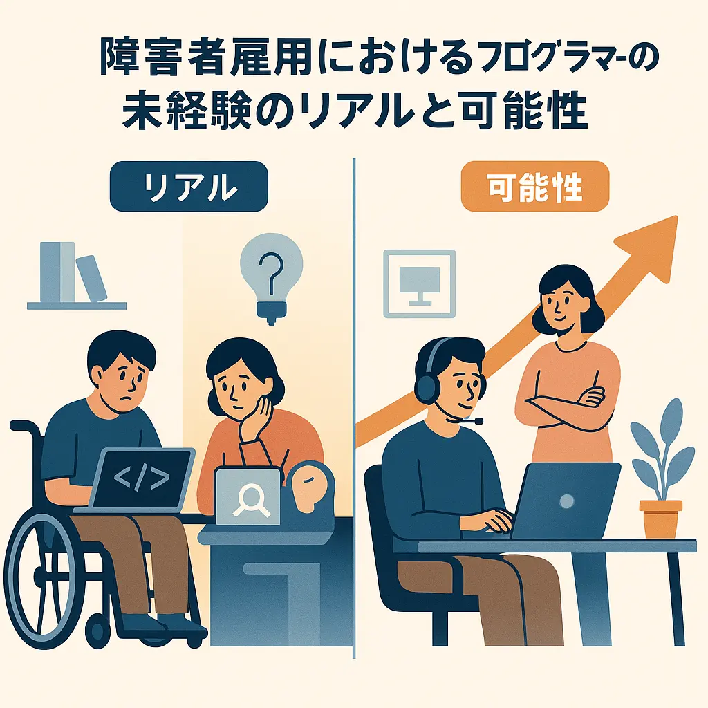 障害者雇用におけるプログラマーの未経験のリアルと可能性