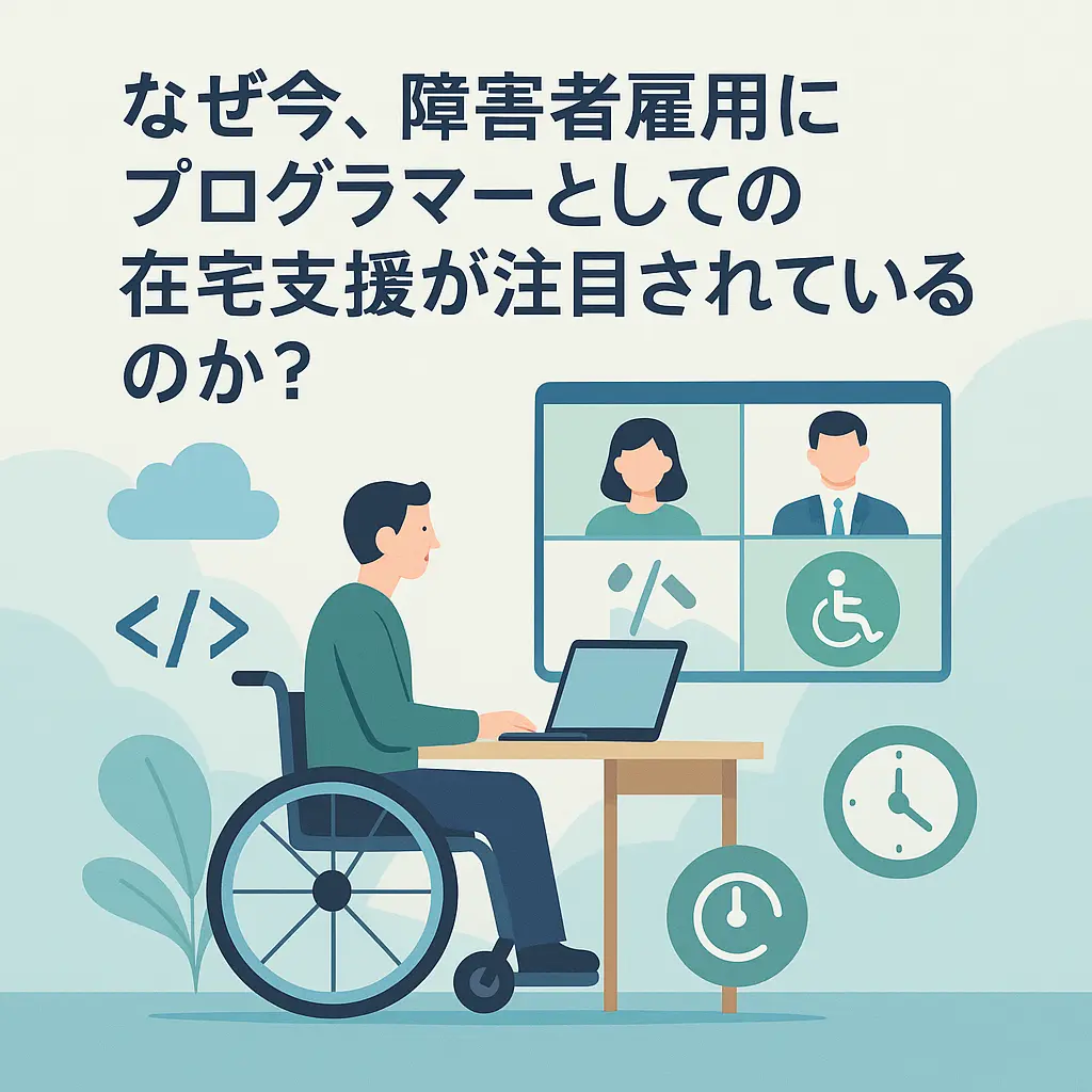 なぜ今、障害者雇用にプログラマーとしての在宅支援が注目されているのか?
