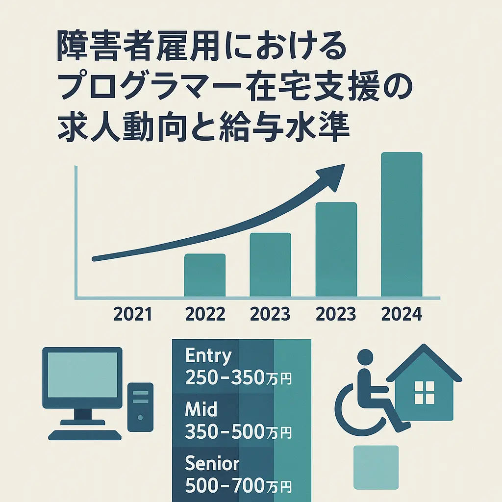 障害者雇用におけるプログラマー在宅支援の求人動向と給与水準