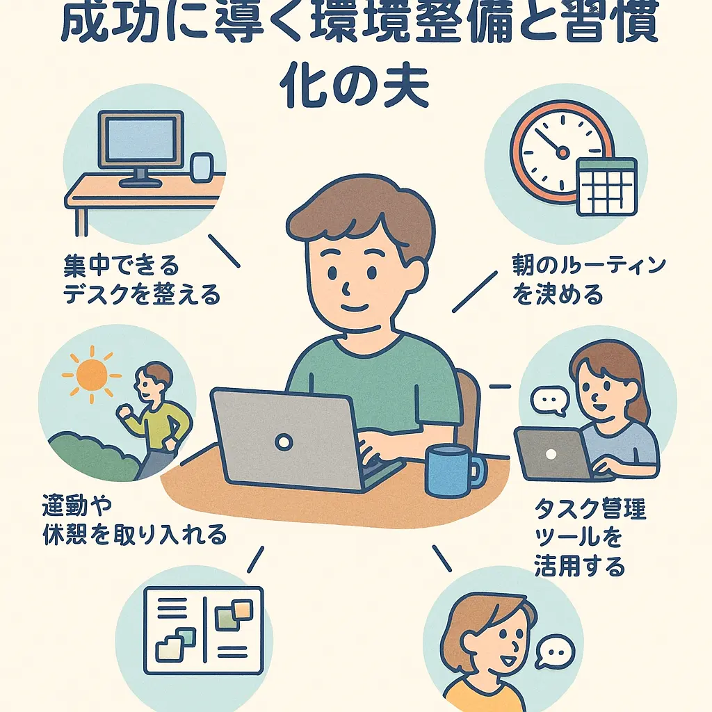 ADHDでも在宅勤務は無理じゃない!成功に導く環境整備と習慣化の工夫