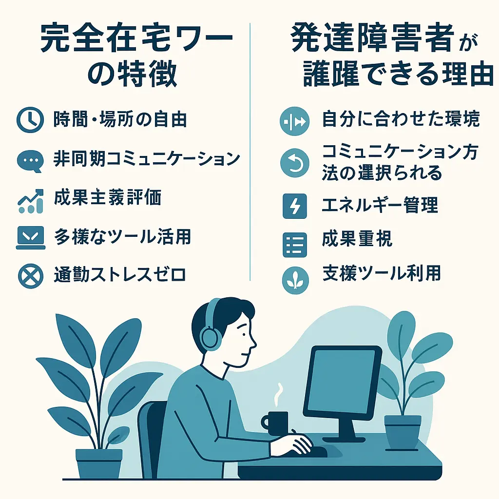 完全在宅特徴と発達障害者が活躍できる理由