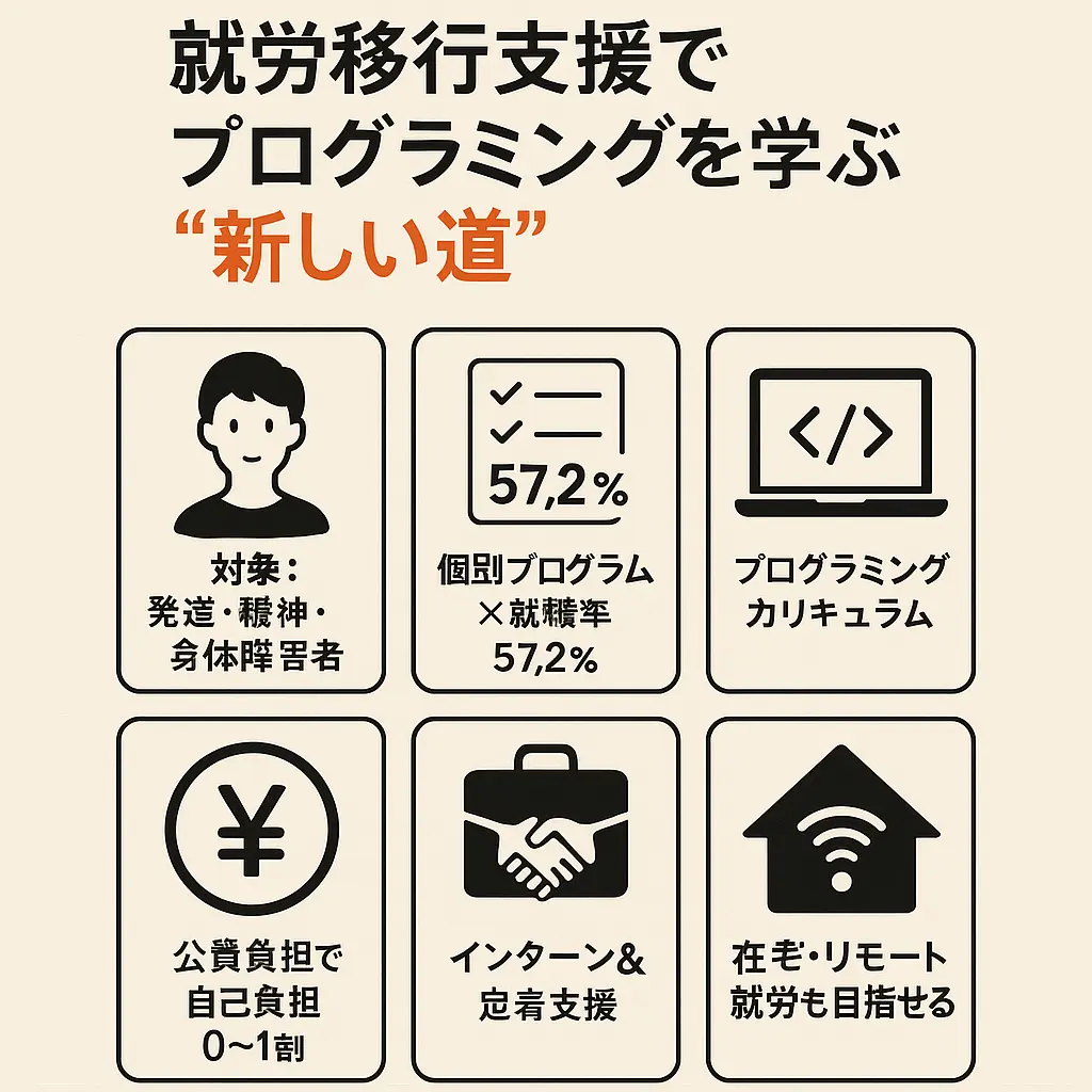 「就労移行支援」でプログラミングを学ぶという新しい道