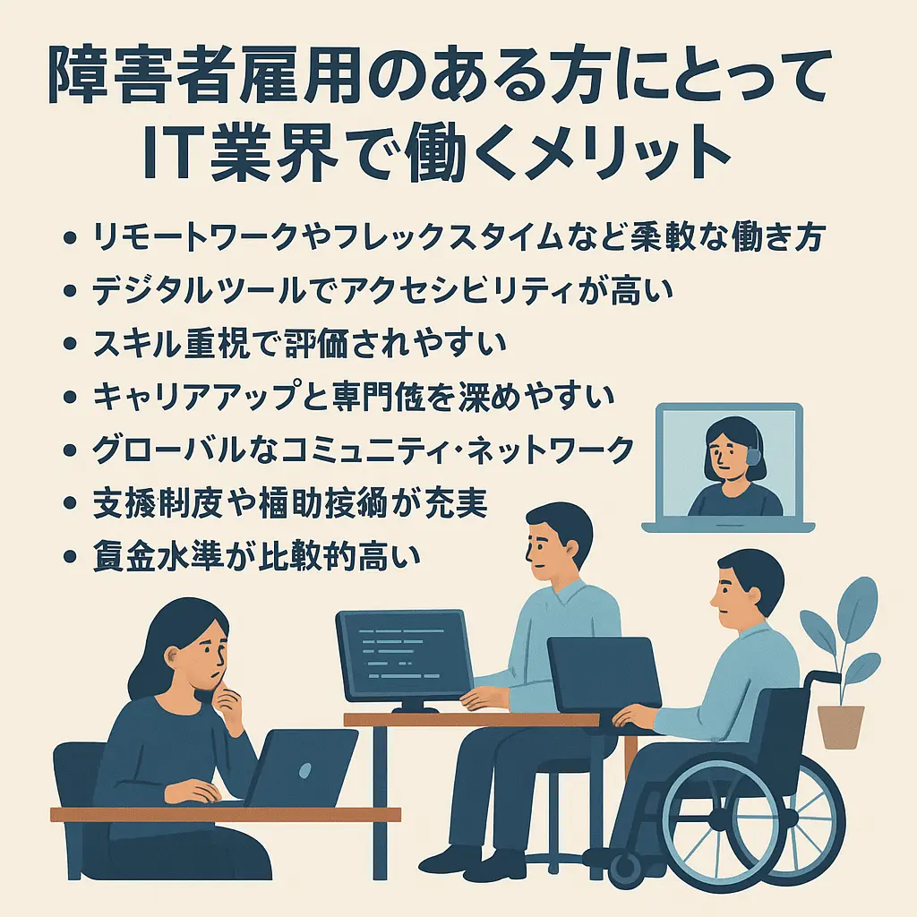 IT業界障害者雇用で求められるスキルと適性