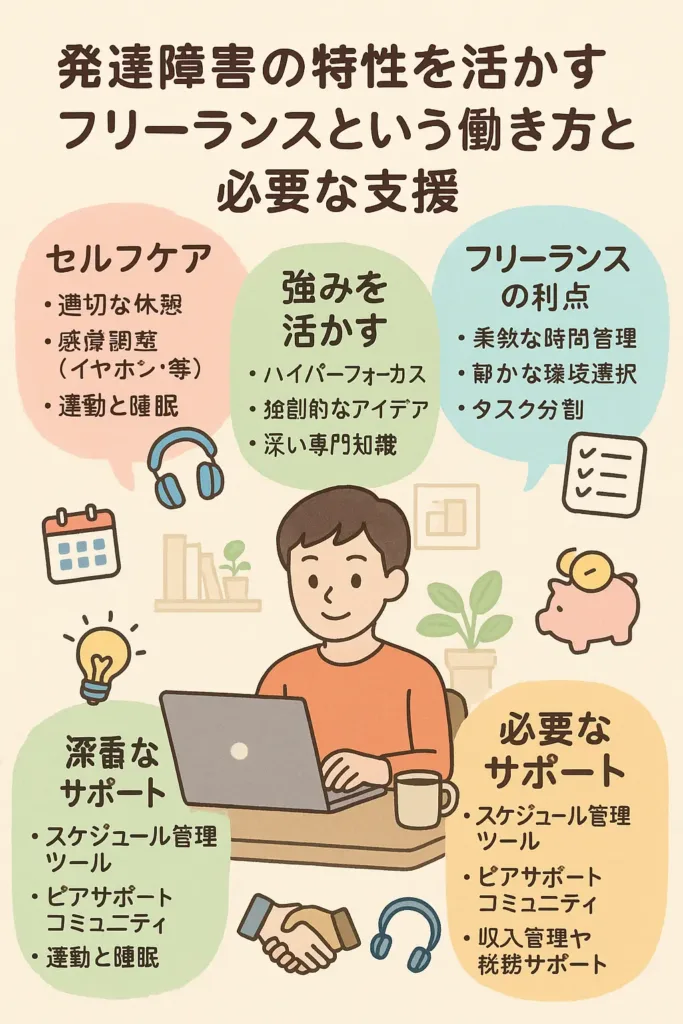 発達障害の特性を活かすフリーランスという働き方と必要な支援