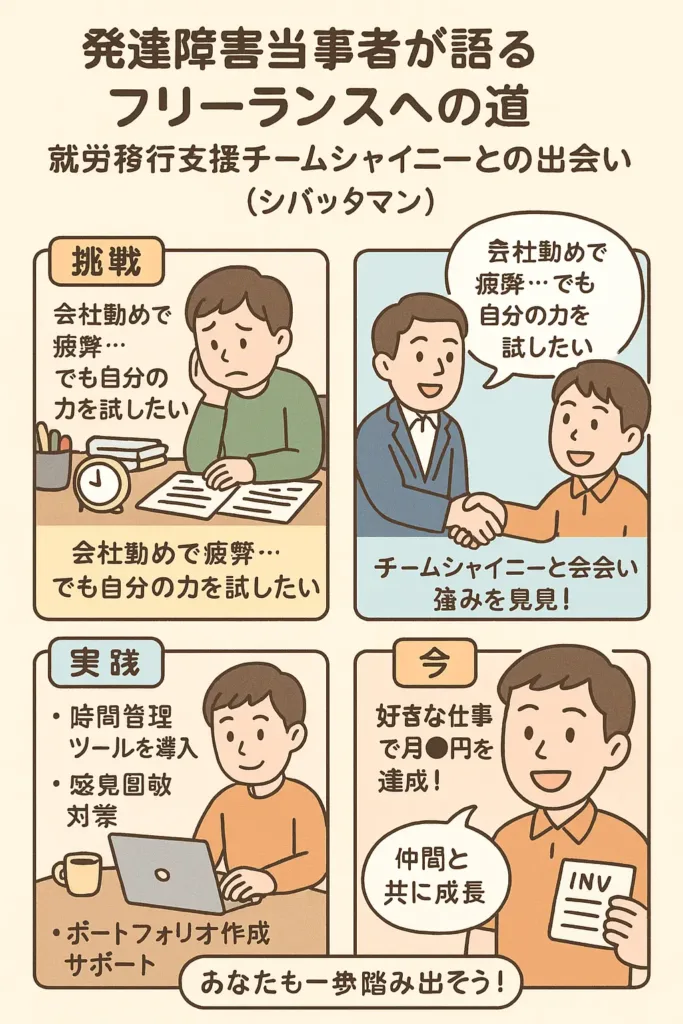 発達障害の方がフリーランスとして成功するためのヒントと各種支援