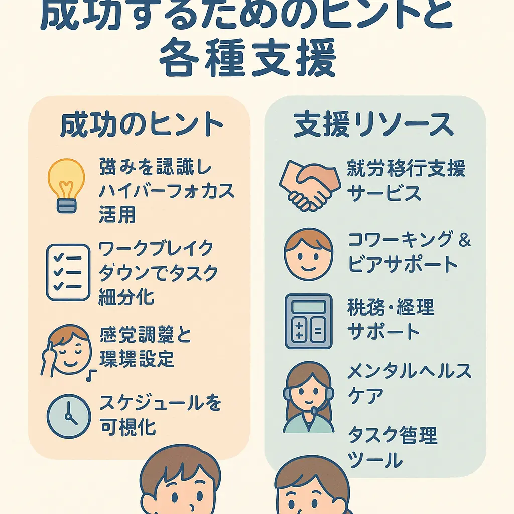 発達障害の方がフリーランスとして成功するためのヒントと各種支援