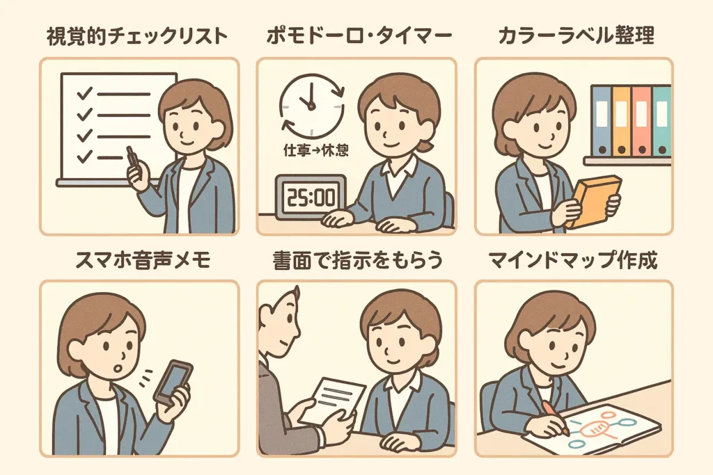 【明日からできる】発達障害で仕事が覚えられないときの具体的な対処法６選